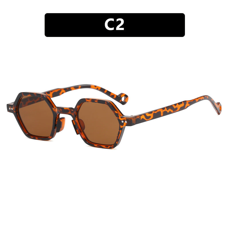 Women's hexagonal sunglasses in a modern design with protective lenses Kalsten