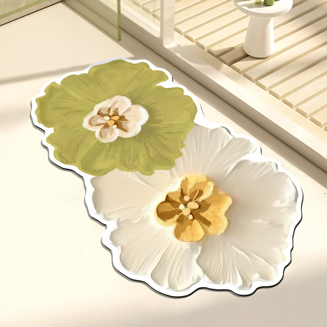 Artistic Floral Decorative Mat
