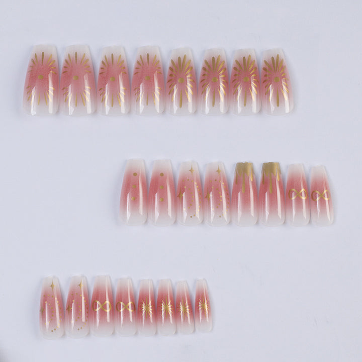 Artificial nails with floral design Kalsten