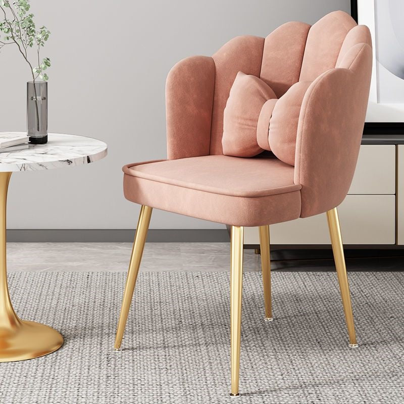 Modern Accent Chair with Gold Legs Kalsten