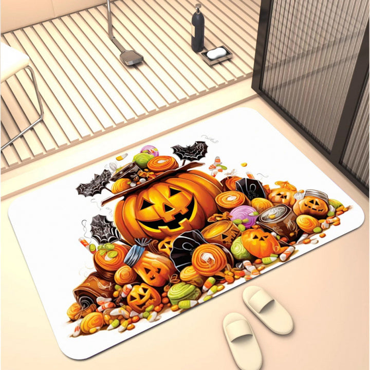 Halloween-Themed Decorative Bath Mat