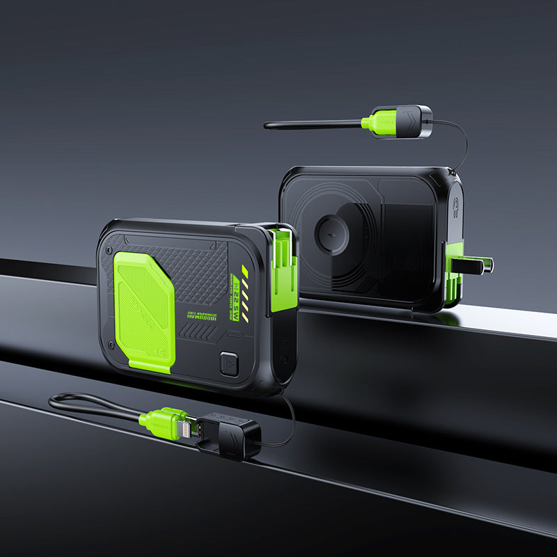 Robust power bank with fast charging function and integrated charging cable Kalsten