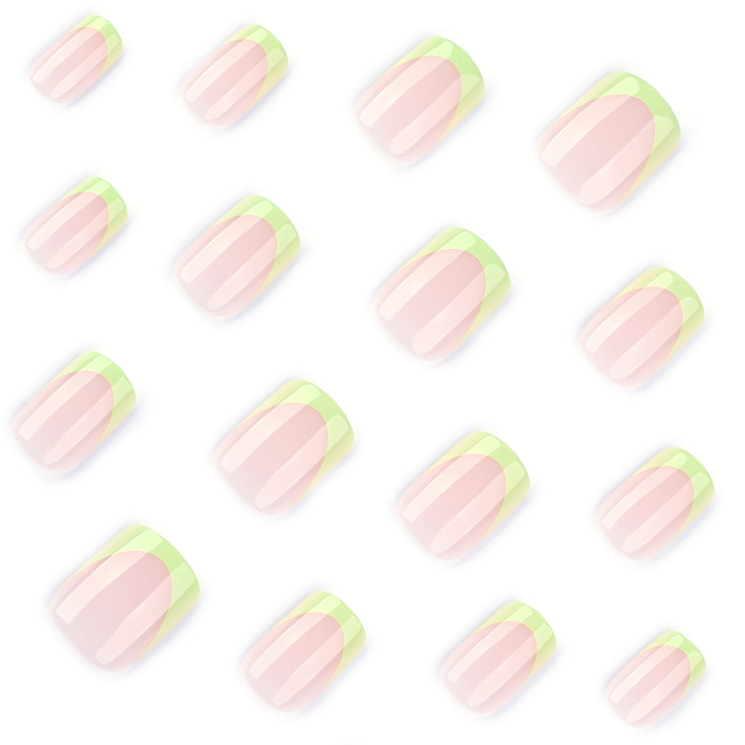 Elegant nail art with gradient and glitter accents Kalsten
