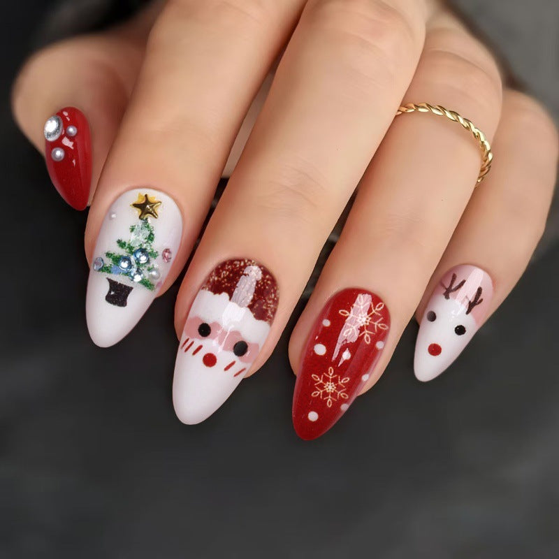 Creative artificial nails with Christmas motif Kalsten