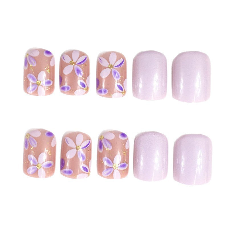 Floral Art Gel Nail Enhancements Kalsten