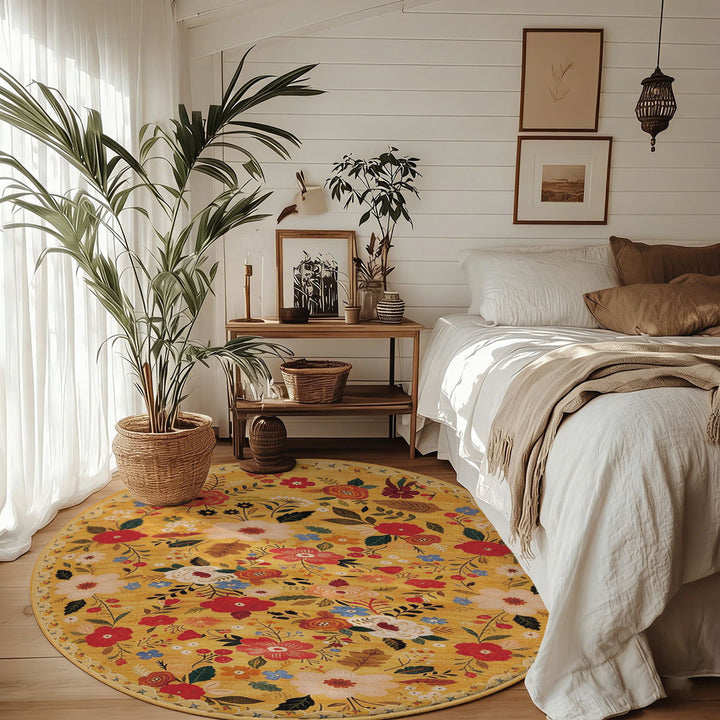 Floral Pattern Area Rug