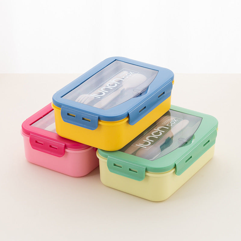 BPA-Free Lunch Box with Cutlery Set