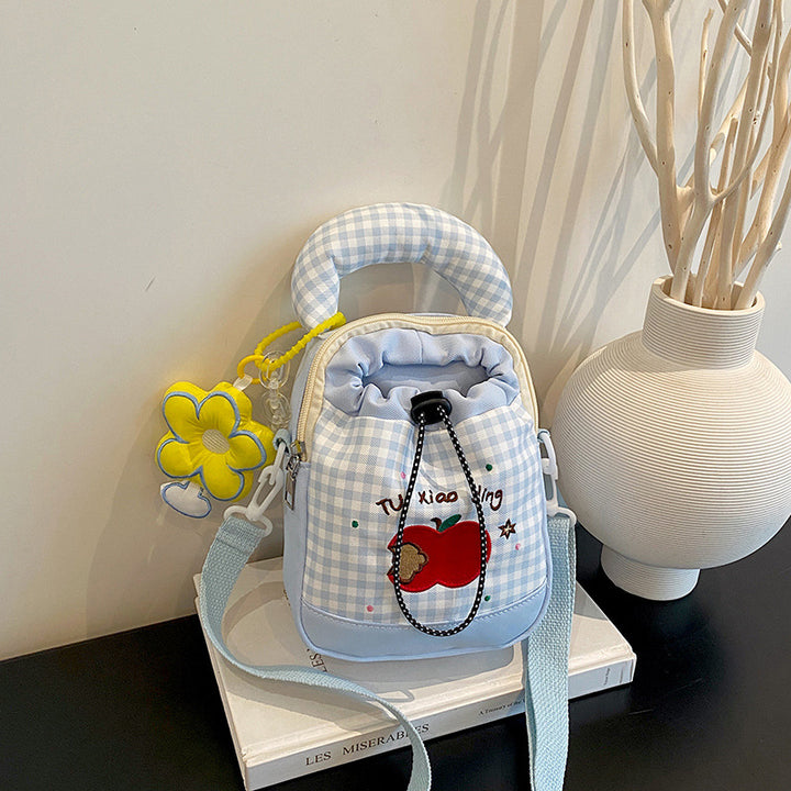Playful Gingham Print Mini Backpack Kalsten