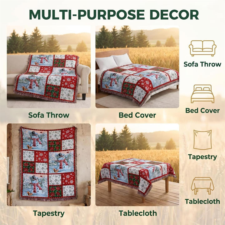 Festive Holiday Themed Tapestry