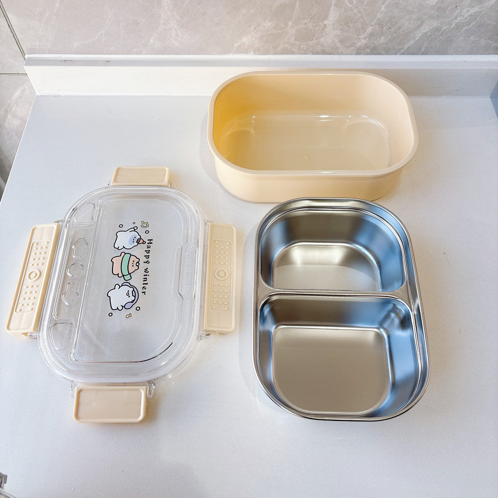 Fun-Themed Multi-Compartment Meal Storage Container