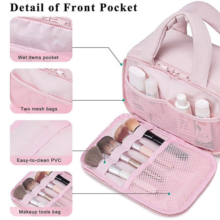 Cosmetic organizer bag with removable inner compartments Kalsten