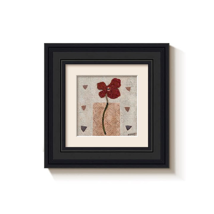 Framed Floral Art Piece