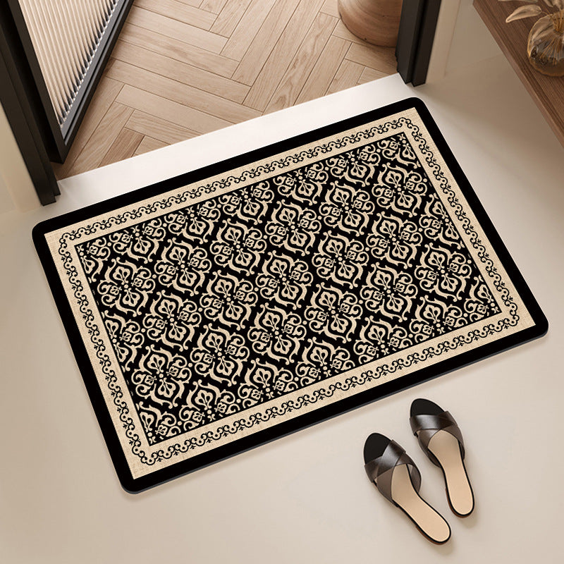 Elegant Geometric Pattern Bath Mat Kalsten