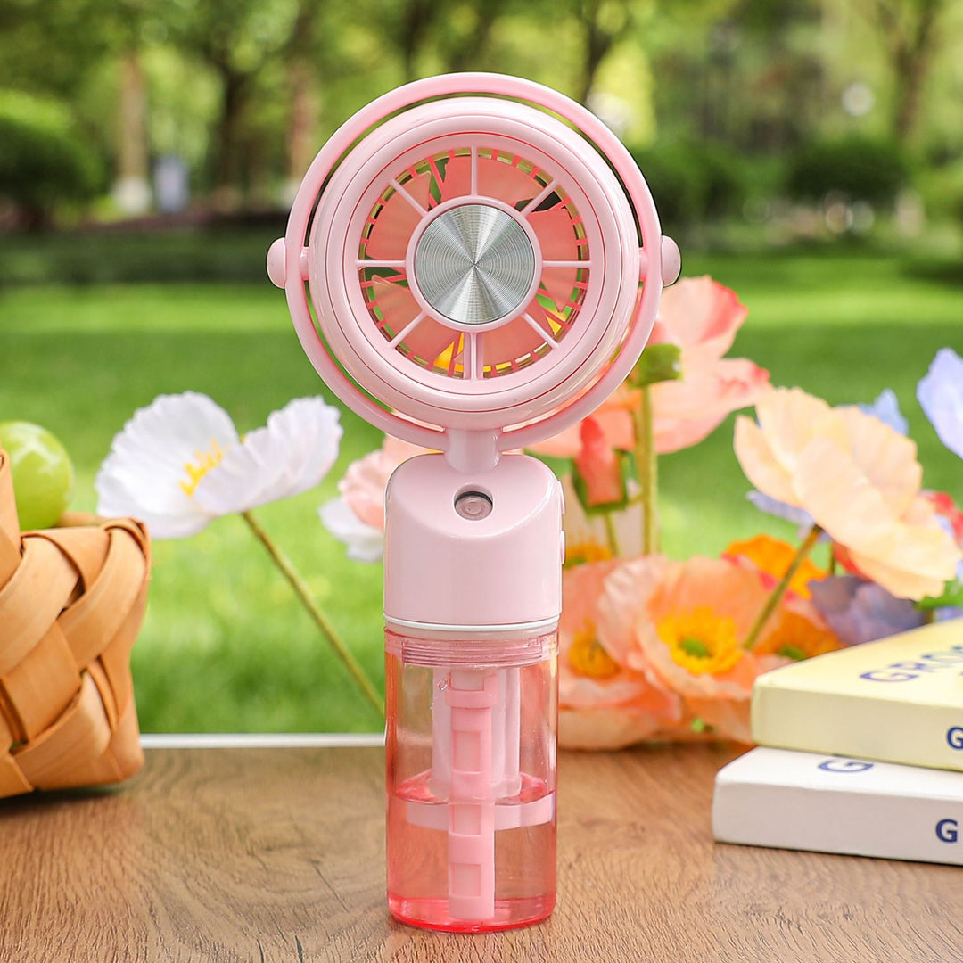 Ladies portable mini fan with integrated misting function Kalsten
