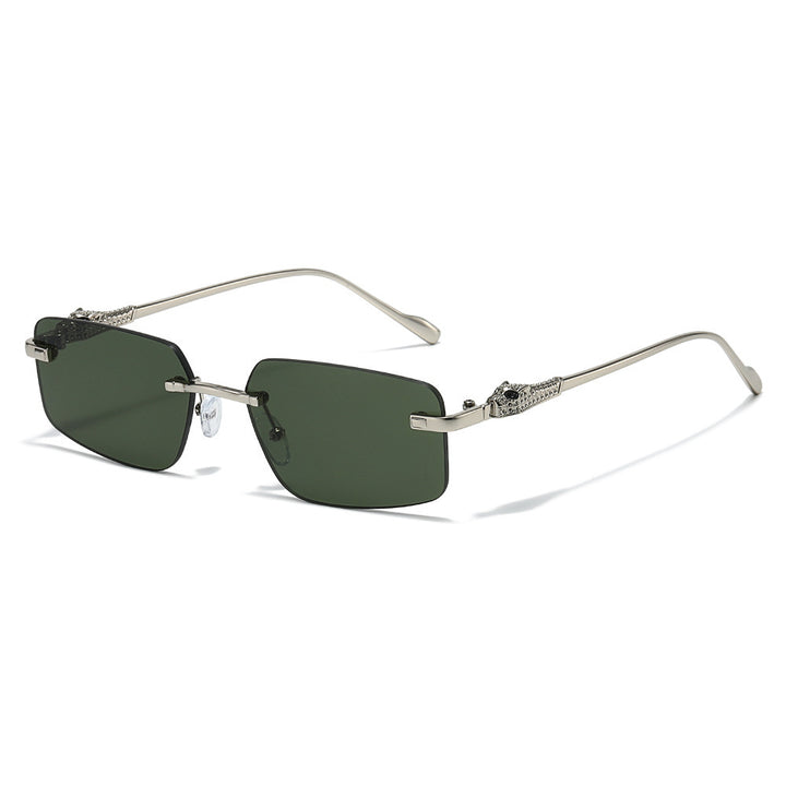 Designer Rectangle Sunglasses with Luxurious Metallic Details Kalsten