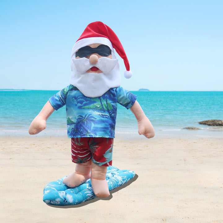 Funnier Santa Surfer Figure