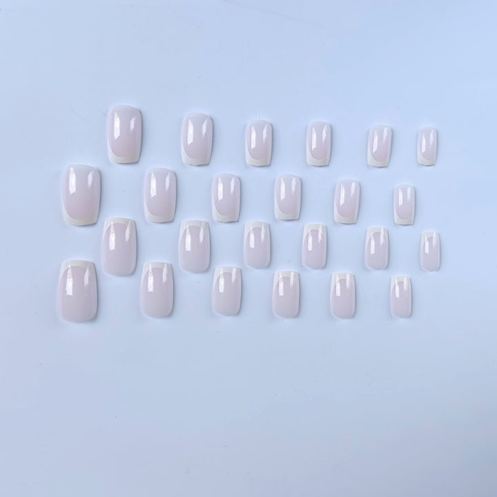 Elegant French Tip Nail Art Set  1790958182