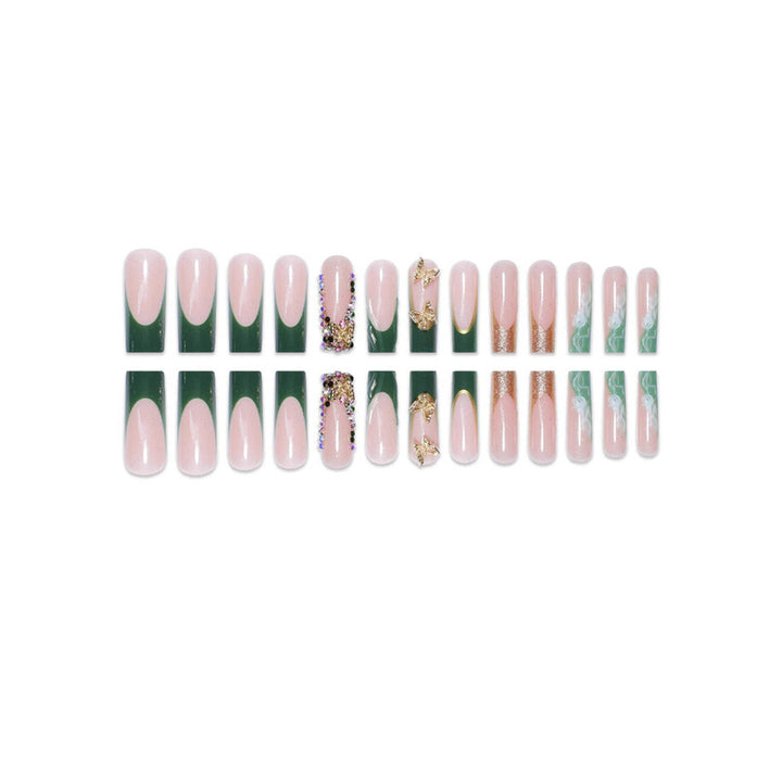 Artistic Marble Effect Press-On Nail Extensions Kalsten