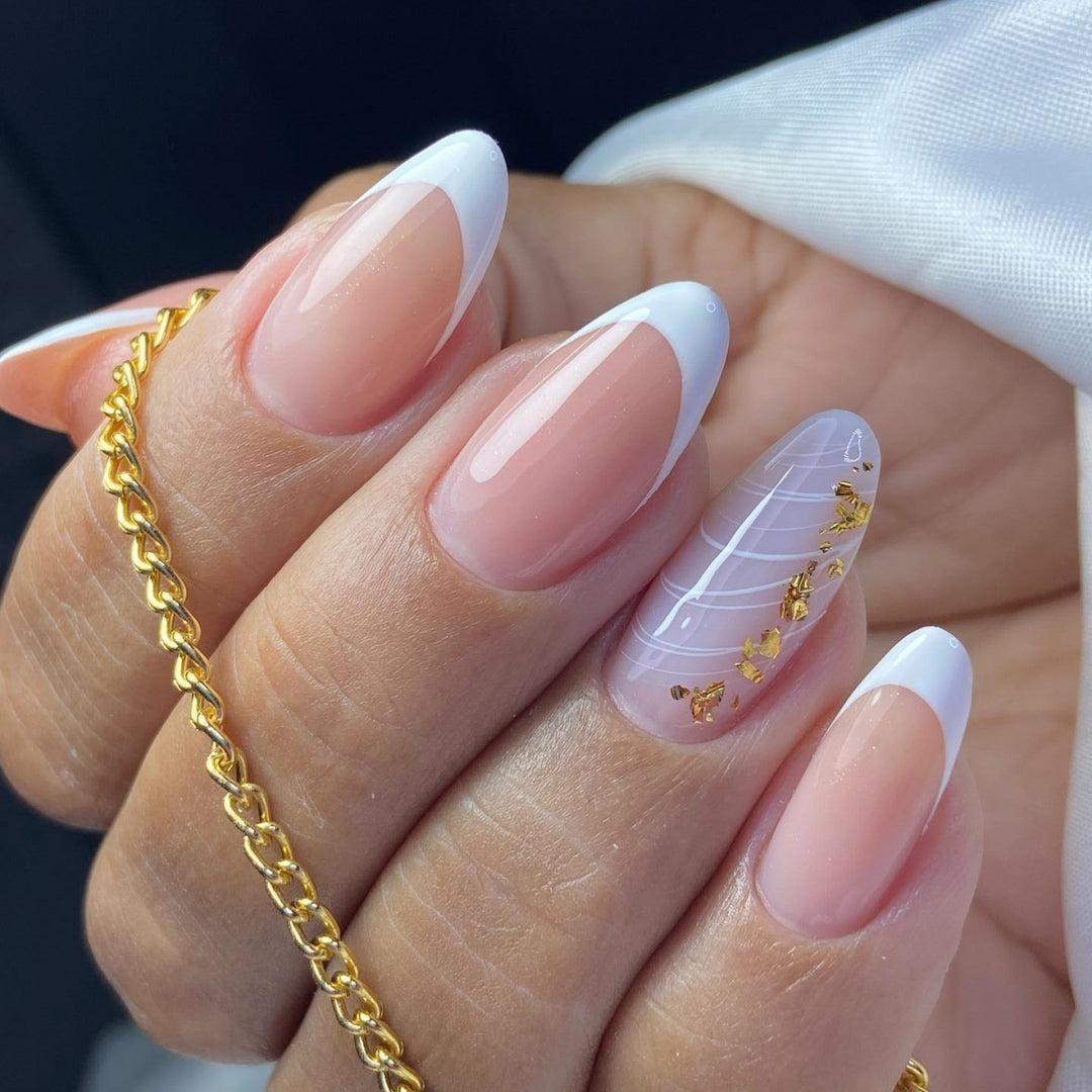 Elegant French Tip Nail Art Design Kalsten