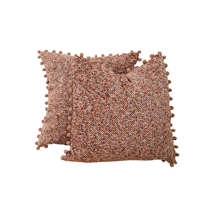 Textured Knitted Decorative Pillow