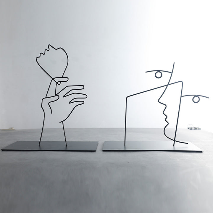 Abstract Line Art Sculpture