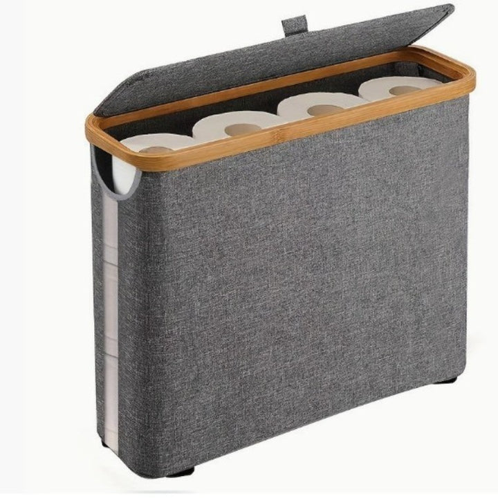 Multifunctional laundry storage box with bamboo lid Kalsten
