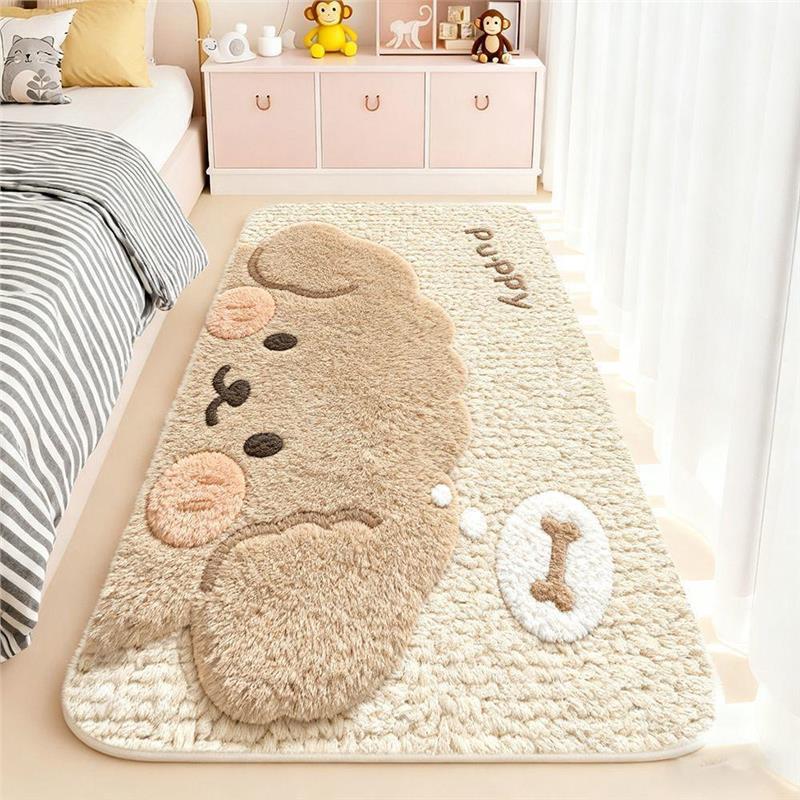 Cute Bunny-Themed Floor Mat