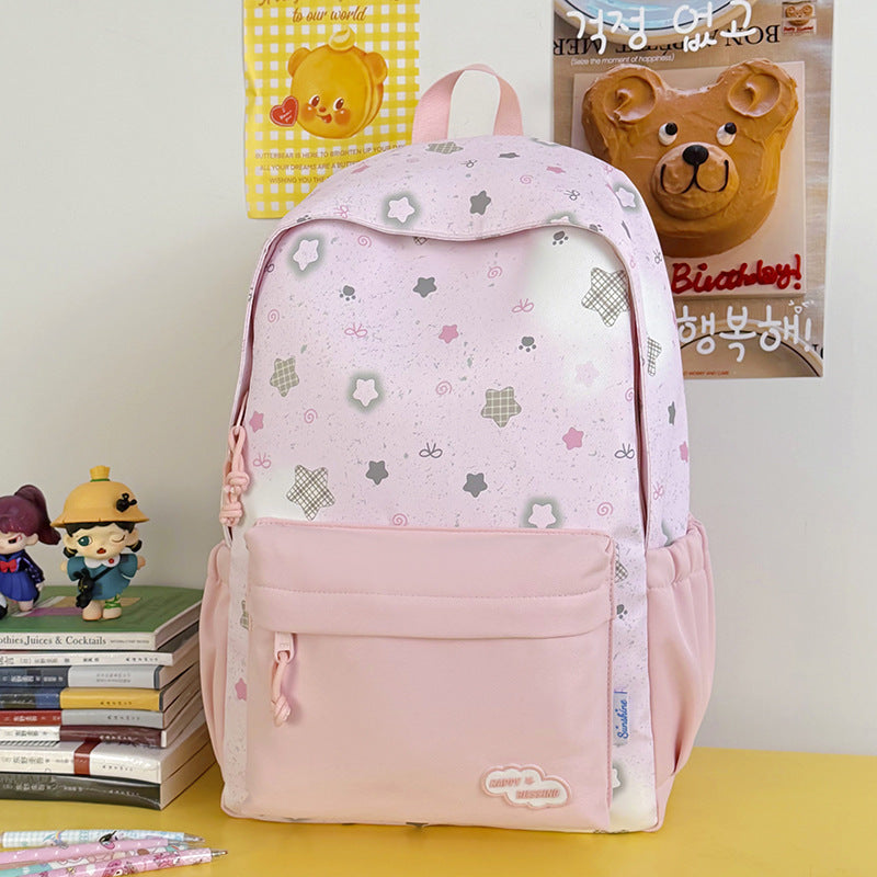 Fun Decorative Star-Patterned Backpack Kalsten