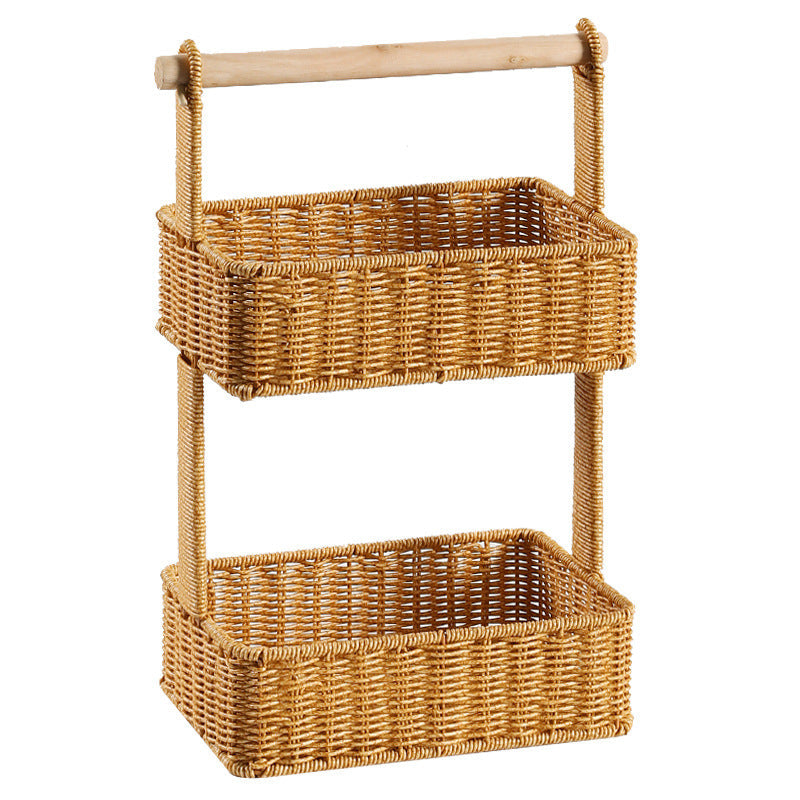 Tiered Woven Storage Basket Kalsten