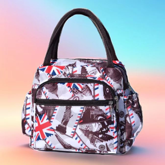 Insulated Cat Print Lunch Cooler Bag Kalsten