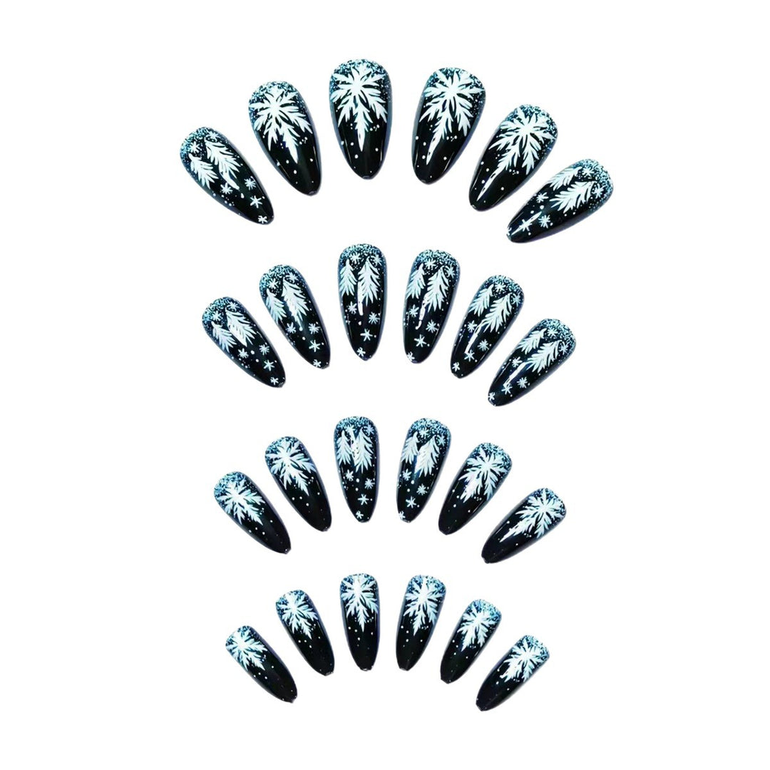 Elegant Artificial Nails in Christmas Design Kalsten