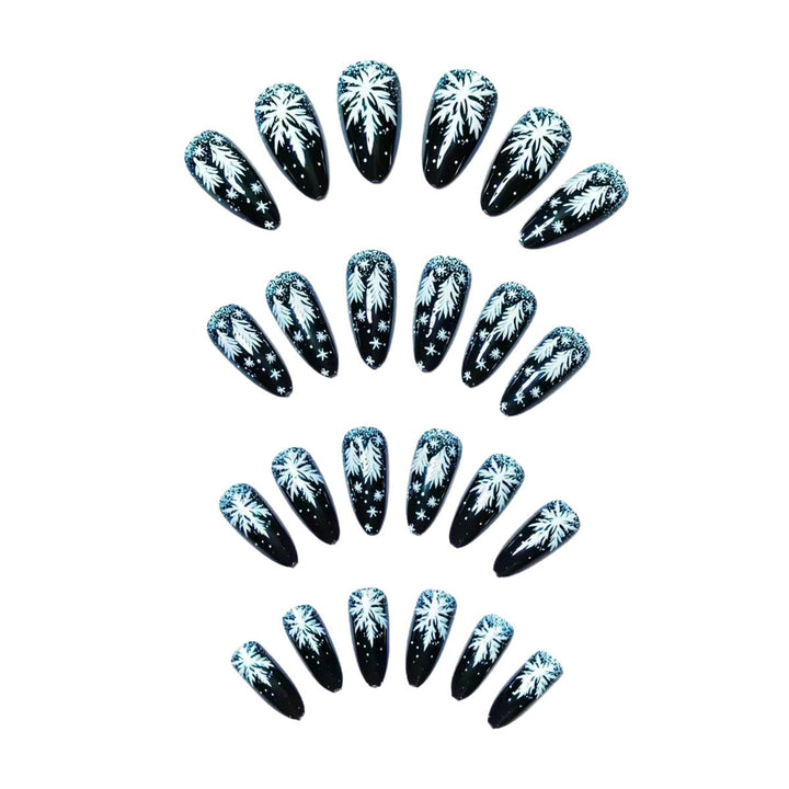 Elegant Artificial Nails in Christmas Design Kalsten