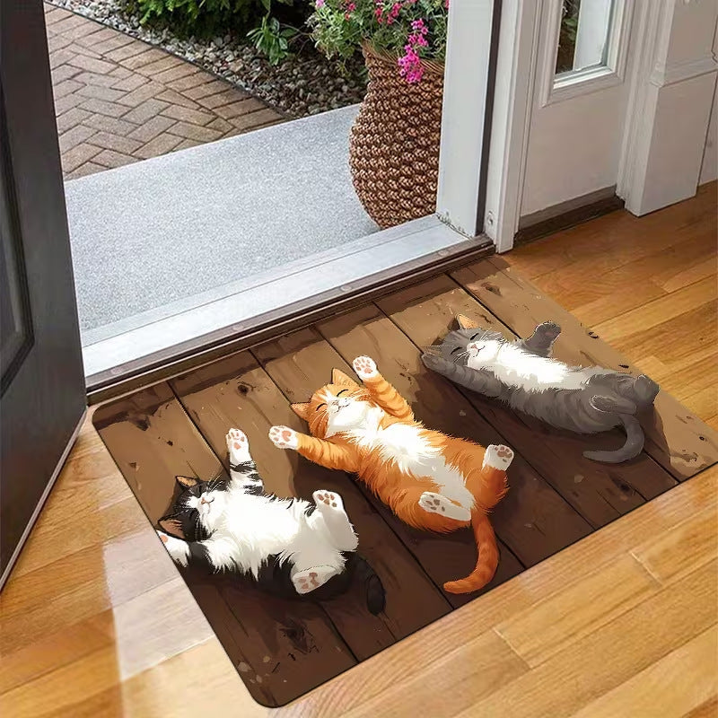 Cute Cat-Themed Doormat Kalsten