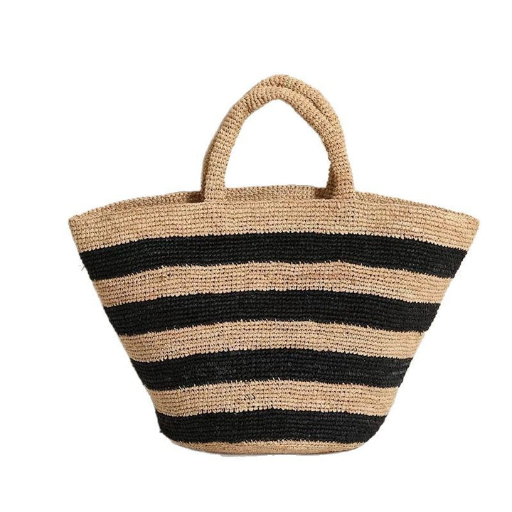 Handcrafted Tote Bag In Stripe Pattern Kalsten