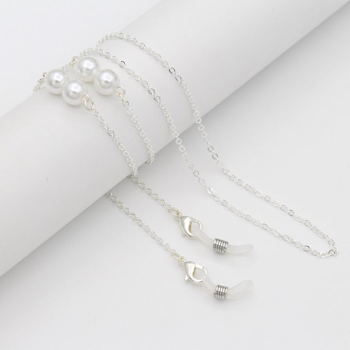 Elegant Pearl-Accented Eyewear Retainer Chain Kalsten