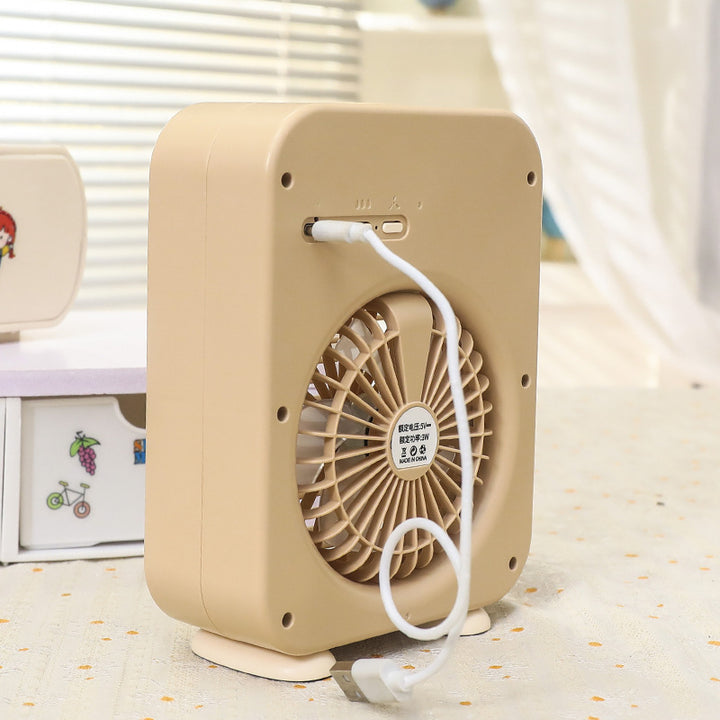 Ladies Funny Mini Table Fan with USB Connection and Flexible Tilt Kalsten