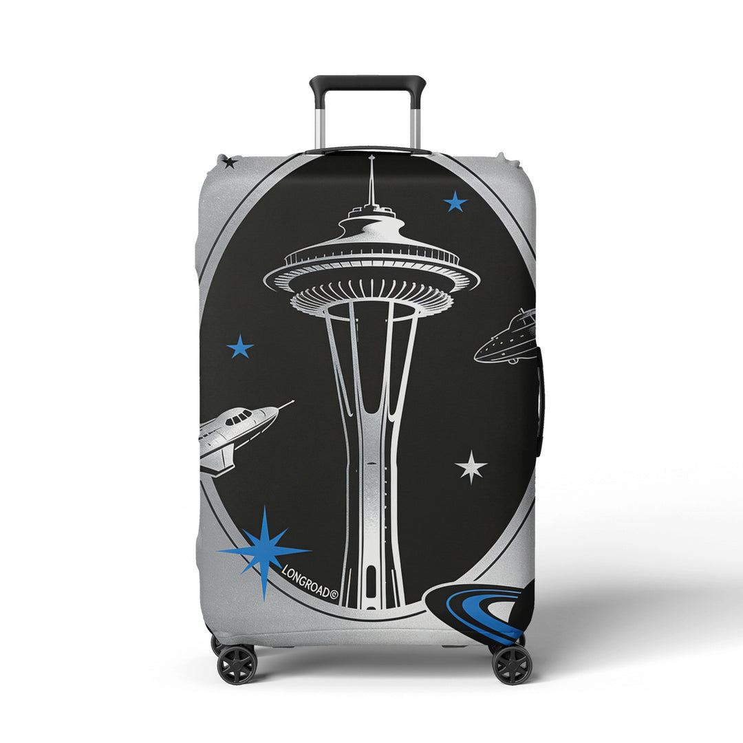 Women's suitcase cover in futuristic design Kalsten