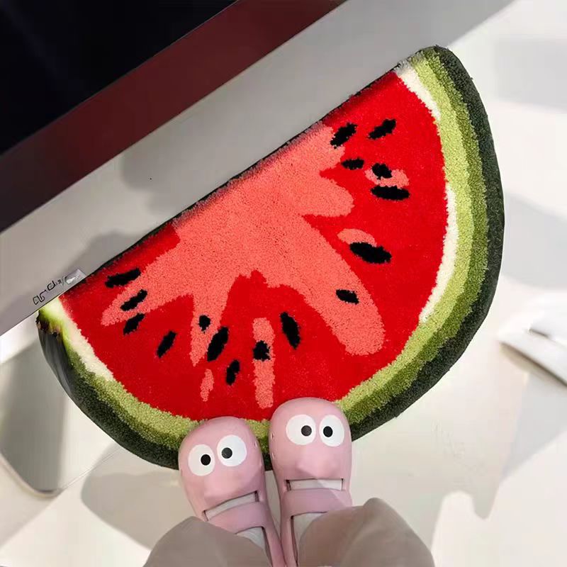 Watermelon Shaped Cozy Bath Mat Kalsten