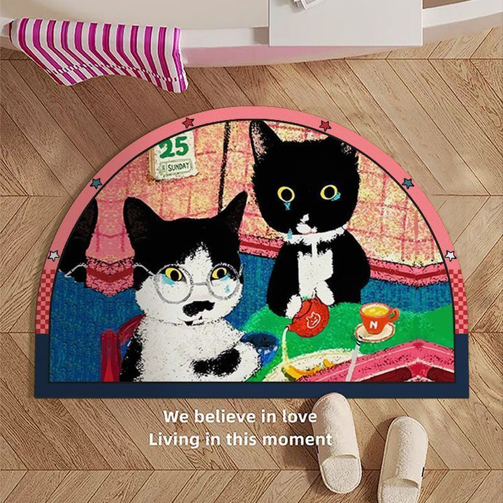 Cat-Themed Bath Mat Kalsten