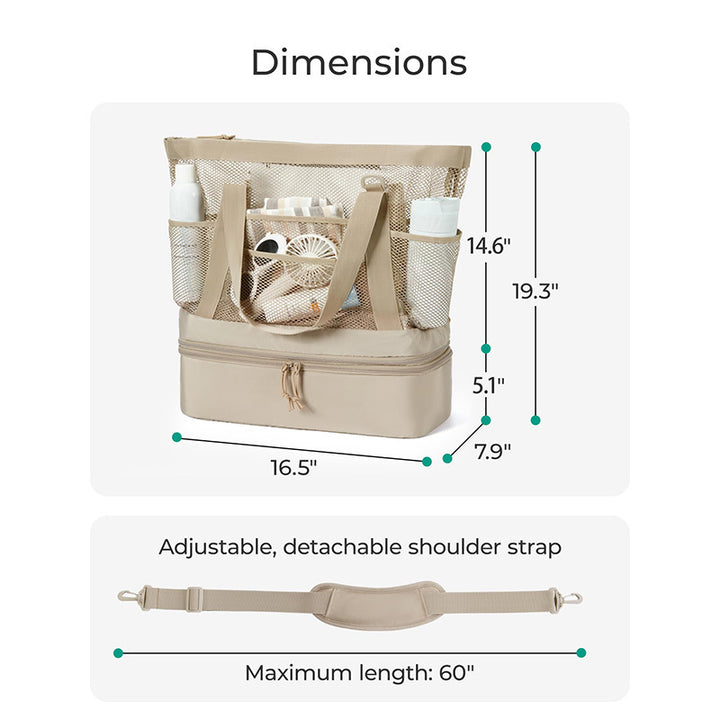 Multi-Functional Insulated Beach Cooler Tote