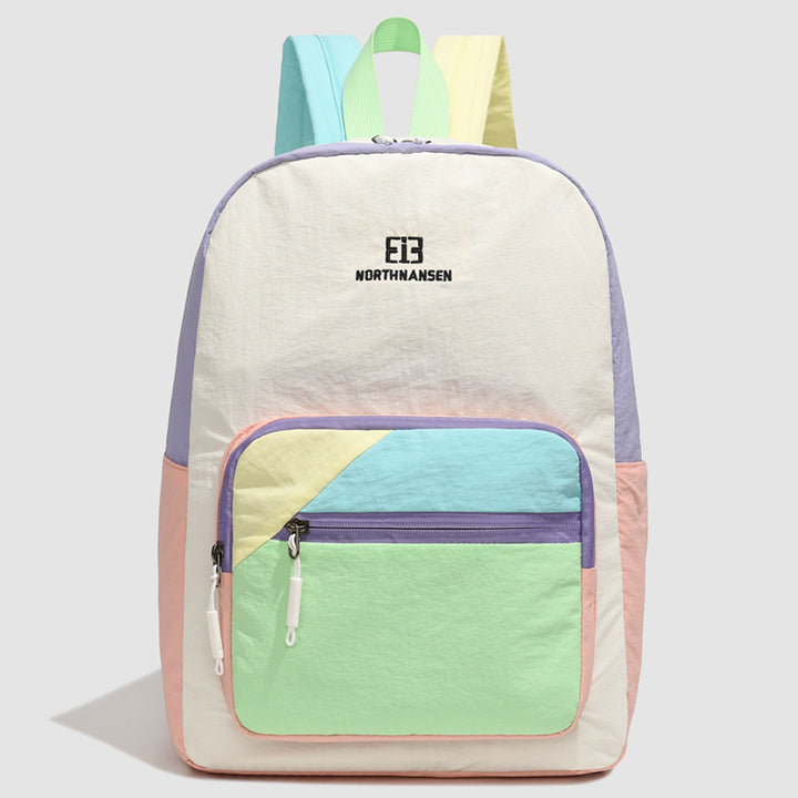 Color Blocked Casual Backpack