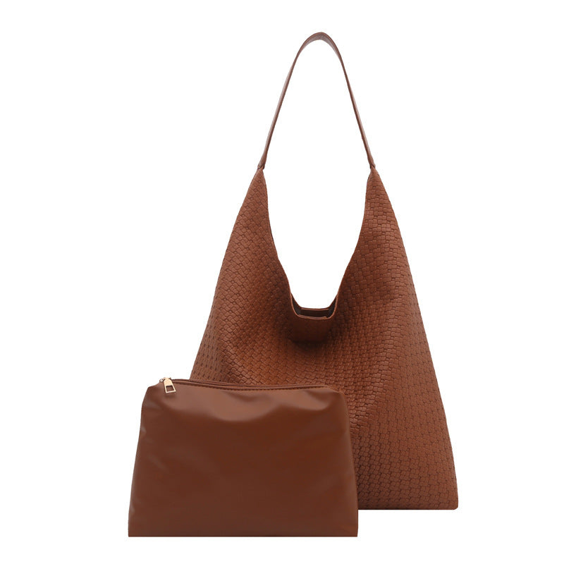 WoTextured Fabric Slouchy Tote Bag Kalsten
