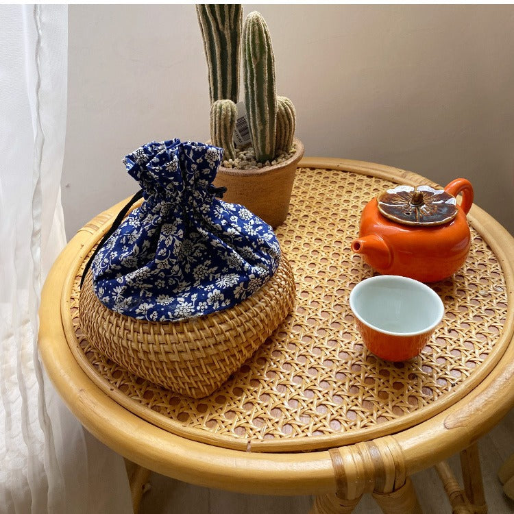 Charming storage bag made of hand-woven rattan Kalsten