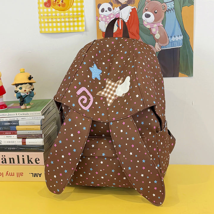 Cute Bunny Ear Patterned Backpack