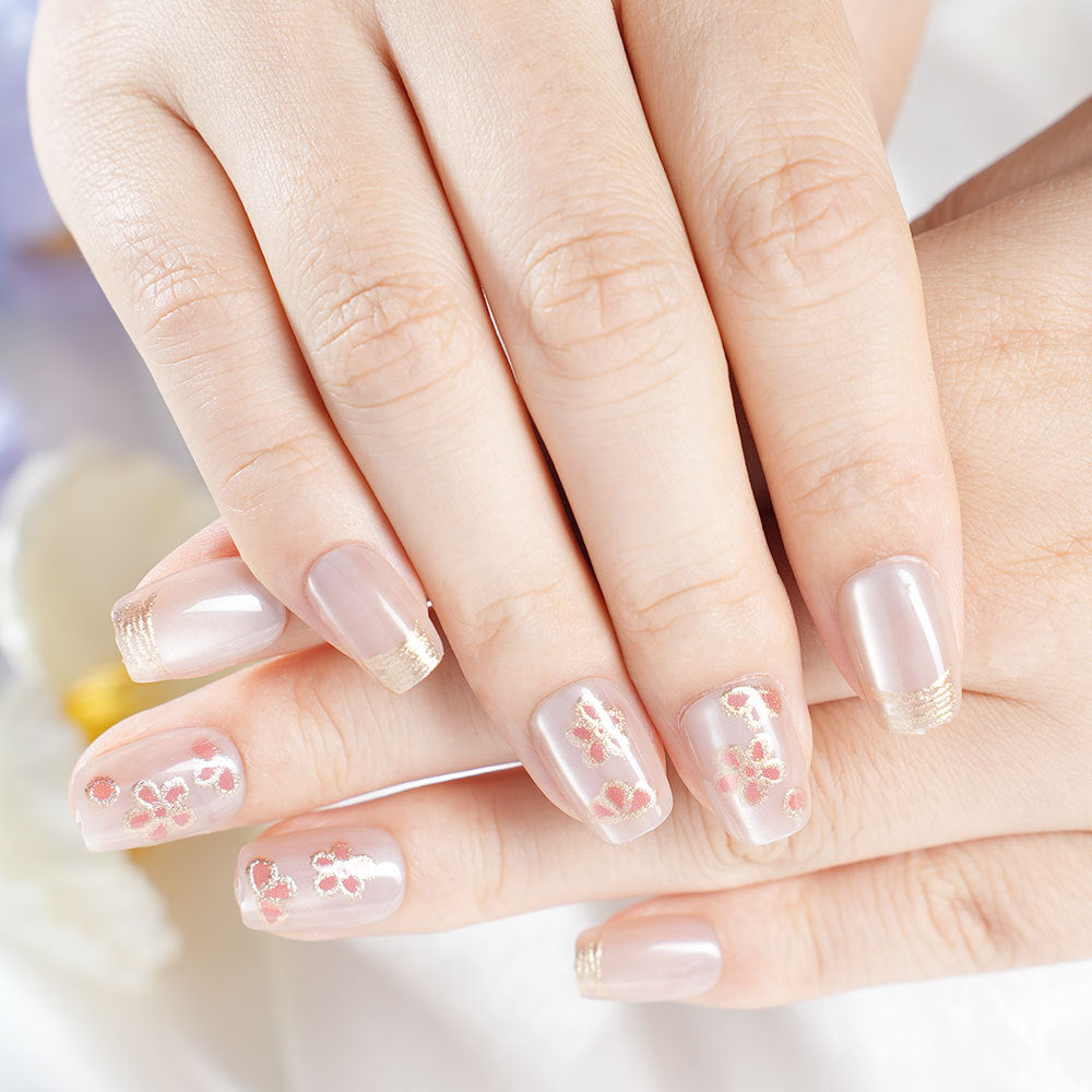 Floral Nail Art Press-On Set Kalsten