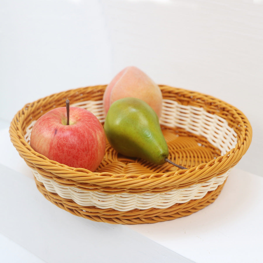 Decorative fruit basket made of handcrafted material Kalsten