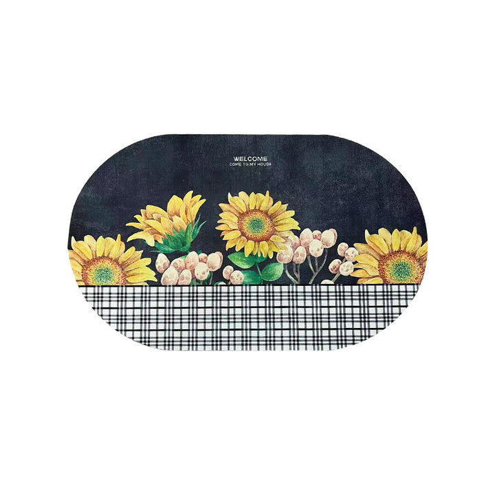 Decorative Geometric Bath Mat Kalsten