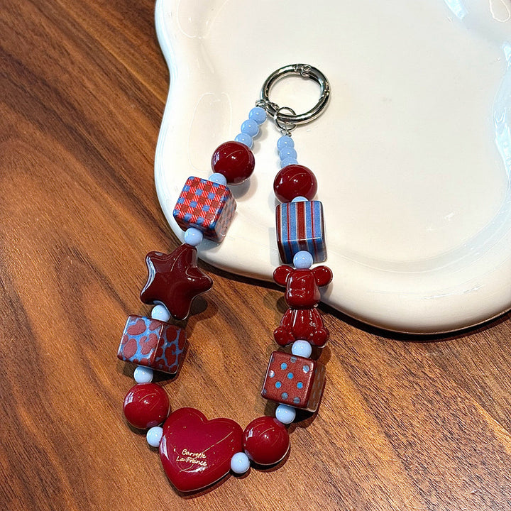 Colorful Beaded Keychain Holder Kalsten 1790134999