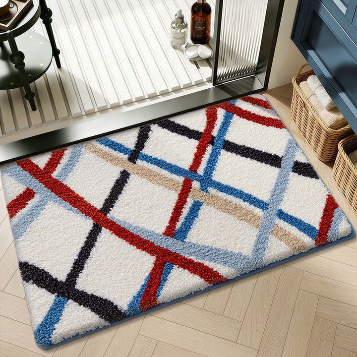 Artistic Abstract Bath Mat Kalsten