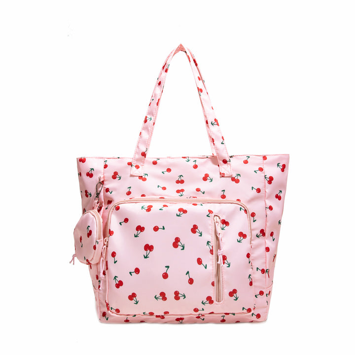 Functional Floral Print Tote Bag Kalsten